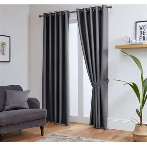 2 Pcs Curtain pieces 2 by 1.5m &amp; 3m White Net - Grey