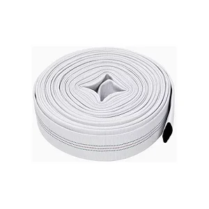 15m Of 3 Inch Irrigation / Fire Fighting / Swimming Pool Drainage PVC Canvas Hose Pipe - White
