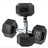 A Pair Of 2pcs  Each 10kg Weight  Exercise Dumbbells / Dumbells - Black/Silver