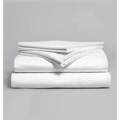 5x6 6pcs Fitted Bedsheets  With 4 Pillowcases - White
