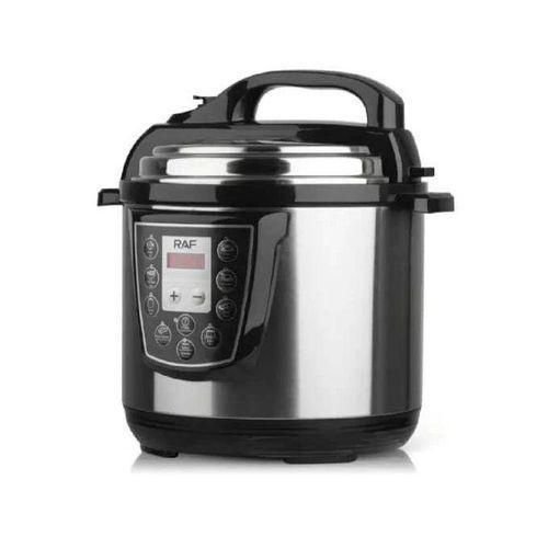 RAF Electric Pressure Cooker 6L 1000W Multi Function &amp; Multi Programmable, Stainless Steel, Aluminum Pot -Multicolor