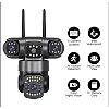 Waterproof Wireless 4G Camera Outdoor 12V WiFi Camera WiFi Network Home Security Motion System V380 Pro P2P Three Lens IP Camera