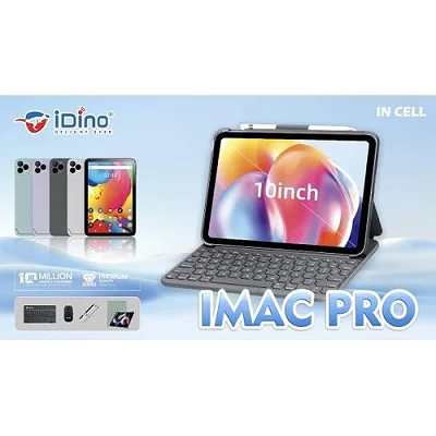 Idino IMAC PRO 10.1 Inch Tablet,Android 16. 8GB RAM 512 ROM, With Bluetooth Keyboard,Mouse