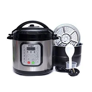 Pixel 6L Pressure Multi-Cooker, 11 Functions ,Food Steamer rack, Digital