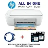 Hp DeskJet 2320 All-in-One Printer With Print, Scan & Copy With Free Printer USB Cable, Power Cable, And 2 Cartridge