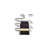 3 Pcs Of 5-Tier Pants Hangers Stainless Steel Clothes Organizer