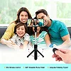 Travel Selfie Stick Tripod Stand with Bluetooth Remote Control for Phone, Foldable/Handheld