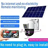 Dual lens solar camera, no power, no network, outdoor remote AI monitor
