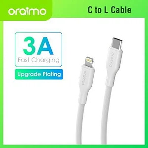 Oraimo Data Cable 3A 1M Type C To Lightning- White