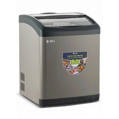 SPJ Premium 215L Ice Cream & Glass Display Deep Freezer - Grey