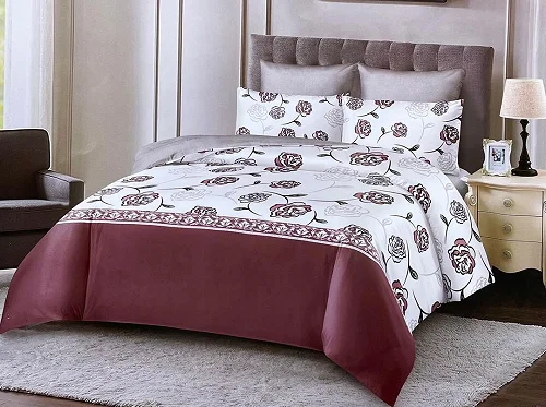 6x6 4pc Duvet Set (1bedsheet,1duvet,2pillowcases) - Multicolor