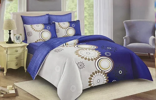 6x6 4pc Duvet Set (1bedsheet,1duvet,2pillowcases) - Multicolor
