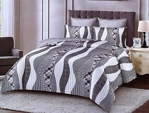 6x6 4pc Duvet Set (1bedsheet,1duvet,2pillowcases) - Multicolor