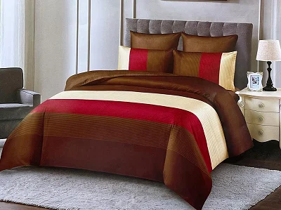 6x6 4pc Duvet Set (1bedsheet,1duvet,2pillowcases) - Multicolor