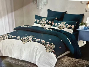 6x6 4pc Duvet Set (1bedsheet,1duvet,2pillowcases) - Multicolor
