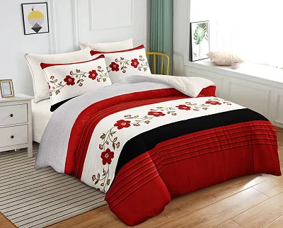 6x6 4pc Duvet Set (1bedsheet,1duvet,2pillowcases) - Multicolor varies