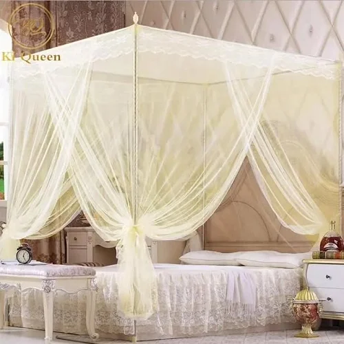 4x6 Mosquito net With 4 Stands - Cream