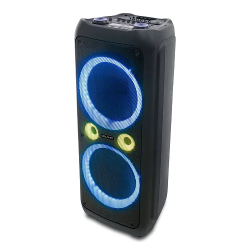 Cortina Amplified Rechargeable Speaker System With Bluetooth, Fm,  USB  With Two Microphones MD-2026
