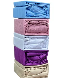 6x6 4pcs Fitted Bedsheets Set, 1 Fitted Sheet, 1 Flat Sheet And 2 Pillowcases - WhatsApp Us Which Colour