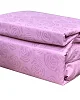 6x6 4pcs Fitted Bedsheets Set, 1 Fitted Sheet, 1 Flat Sheet And 2 Pillowcases - Purple