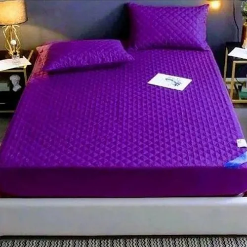 6*6 Quilted Water Proof Mattress Protector- Purple