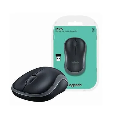 Logitech Wireless Optical Mouse  M185 - Black