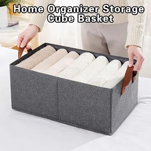 Versatile Fabric Home Organizer Storage Cube Basket