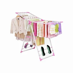 Clothes Drying Rack, Foldable Hanger - Multicolor