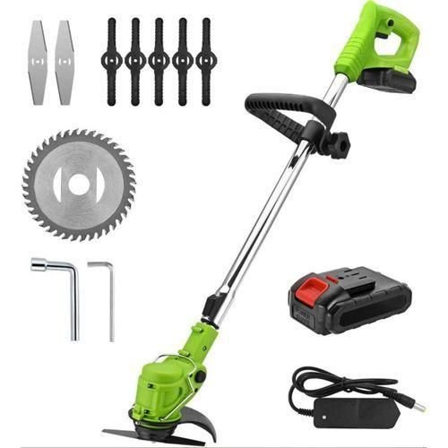 48V Lithium Rechargeable Lawn Mower Grass Cutter/lawn Mower 2 Batteries - Multicolor