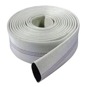 30m Of 3 Inch Irrigation / Fire Fighting / Swimming Pool Drainage PVC Canvas Hose Pipe - White