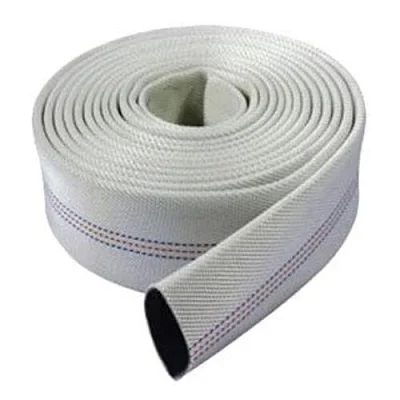 20m Of 3 Inch Irrigation / Fire Fighting /  Swimming Pool Drainage PVC Canvas Hose Pipe - White