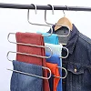 3 Pcs Of 5-Tier Pants Hangers Stainless Steel Clothes Organizer