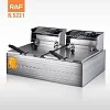 12L RAF Professional Double-Tank Electric Deep Fryer - multicolor