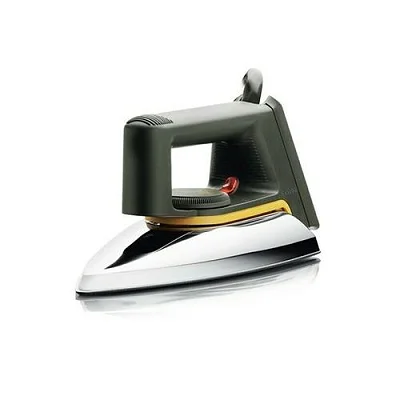 Electric Non Stick Dry Flat Iron - Silver