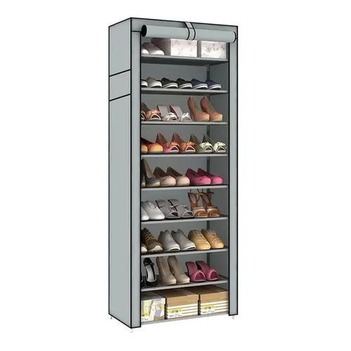 Shoe Rack Organizer 9 Layer Dust-proof &amp; Stainless Steel - Multicolor