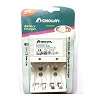 Electric Rechargeable Battery Charger Size AA,AAA and 9V - Silver