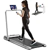 Electric Treadmills for Home, Adjustable Speed Portable Under Desk Treadmill Compact Foldable Walking Running Machine