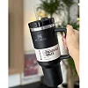 Stanley 40oz Insulated Travel Mug 7 Hours Hot Quencher Tumbler - Black