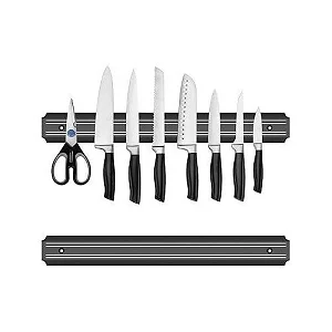 Magnetic wall mounted knife holder