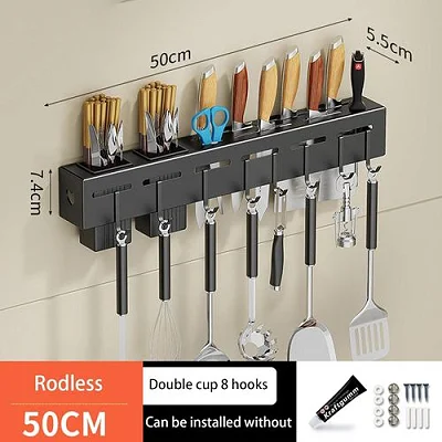 50cm Kitchen Utensil Hanger Hook,Wall Mounted Rack