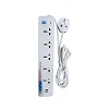 Original 5 Way Heavy Duty USB Extension Cable Socket - White