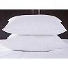5*6 1 Flat Bedsheet, 1 Fitted Bedsheet, 4 Pillowcases & 2 Fibre Pillows-White Cotton