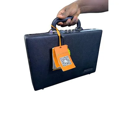 Medium Size Classic Briefcase Bag - Black