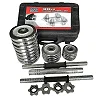 30kg Chrome Anti Rust Dumbbells / Dumbells Set -Silver