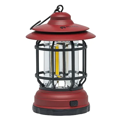 Vintage rechargeable camping lantern - Multicolor