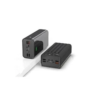 Excellent Portable Electric Power Bank Of 50000mAh With 4Cables And Led Lights-Black