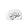 5*6 1 Flat Bedsheet, 1 Fitted Bedsheet, 4 Pillowcases & 2 Fibre Pillows-White Cotton