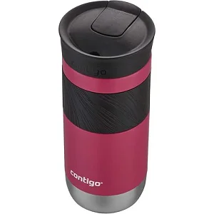 470ml Contigo Snapseal Insulated Stainless Steel Travel Mug With Grip, Dragon Fruit