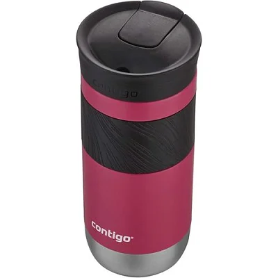 470ml Contigo Snapseal Insulated Stainless Steel Travel Mug With Grip, Dragon Fruit