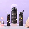 3 In 1 Color Motivational Water Bottle